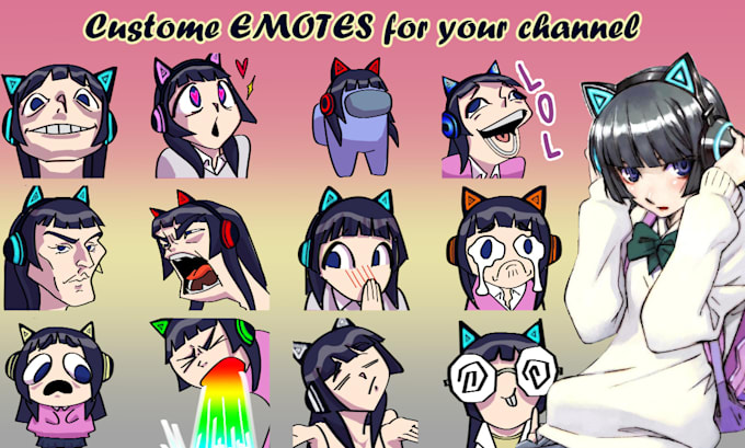 create custom twitch and kick emotes for your channel