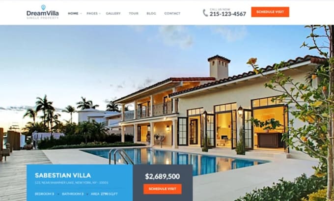 design website for villa, resort, hotel booking