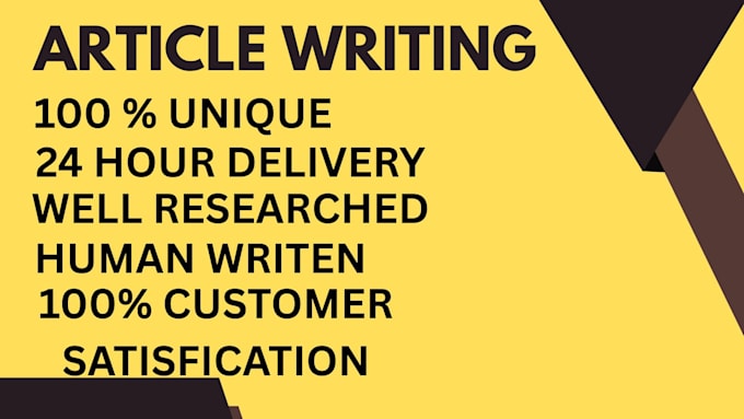 write unique article or blog content