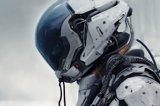 design stunning sci fi portrait art
