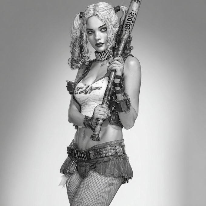 draw comic book graphic novel art, and character design