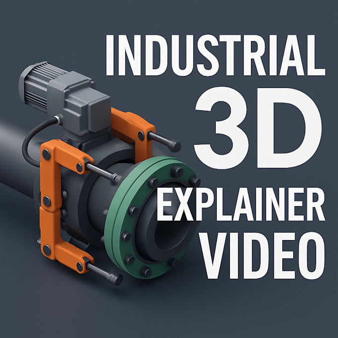 create an industrial 3d explainer or training video for your machine or product