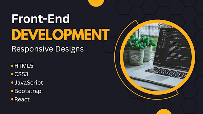 create responsive front end websites using HTML CSS js etc