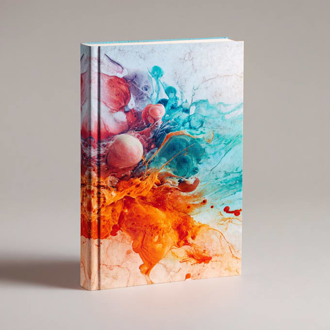 create watercolor book cover