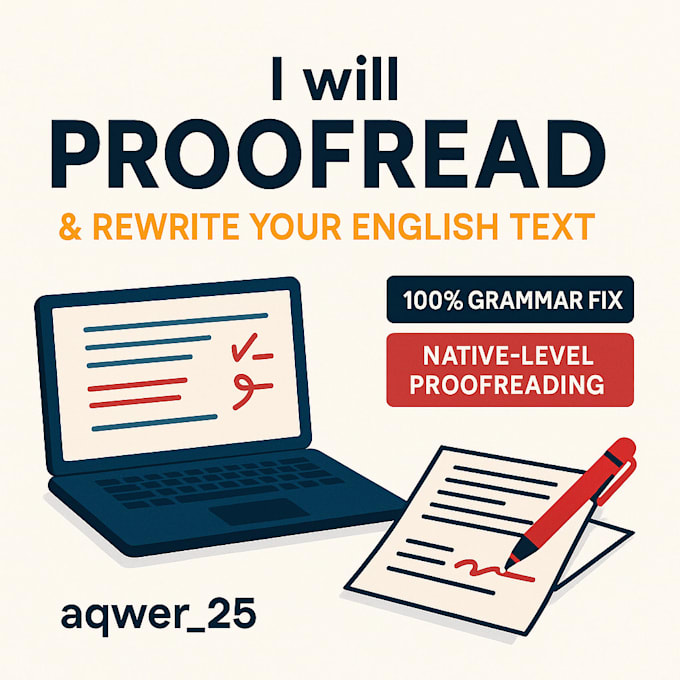 rewrite, rephrase or proofread your english text