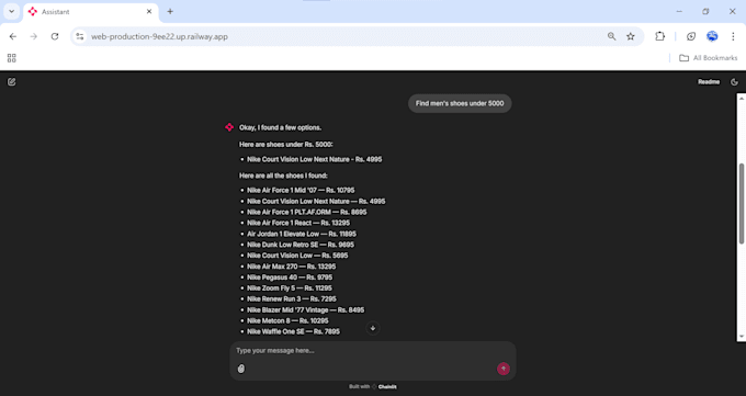 create a custom ai chatbot using openai, and real time API integration