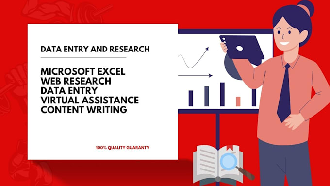 do data entry and research