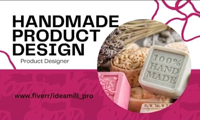 create an hand made soap products packaging design