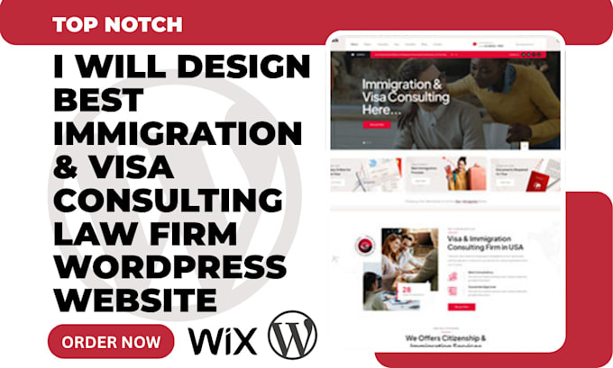 design best immigration and visa consulting website law firm wordpress webiste