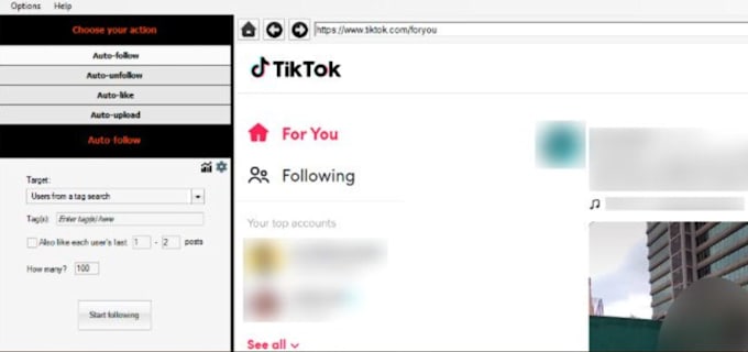 tiktok bot,shopping bot,livestream auto gift bot,auto commenting tag user bot