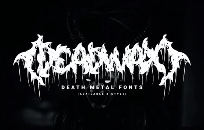 draw awesome psychedelic,metal font logo design