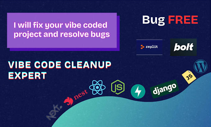 fix bugs in vibe coded website or app, replit lovable etc