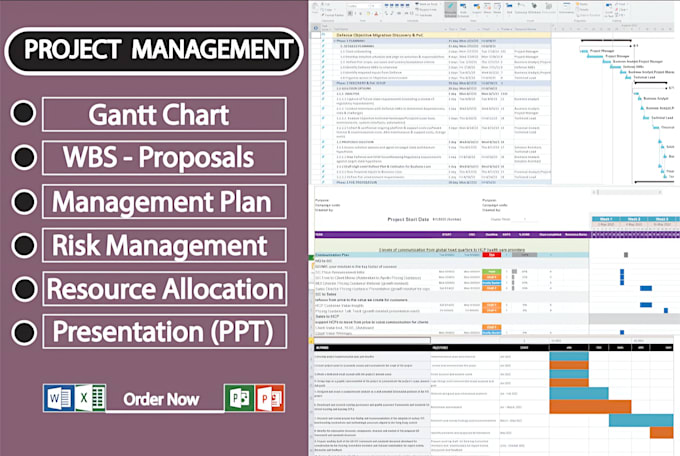 create excel gantt chart, project timeline and task schedule