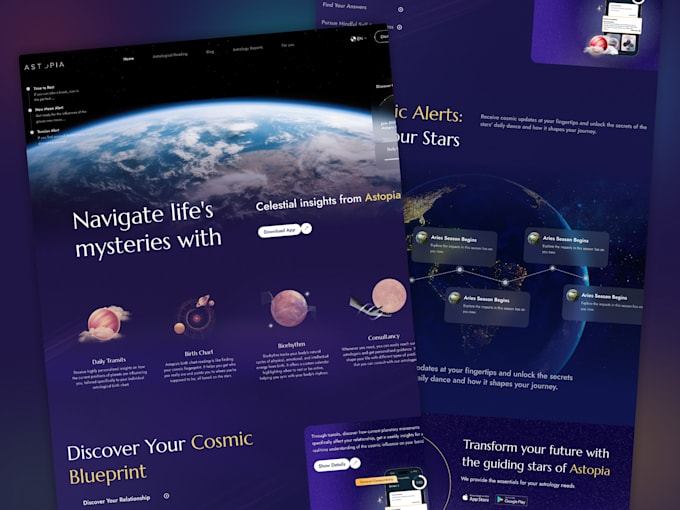 develop horoscope and astrology app, astrotalk app and website, jyotish app