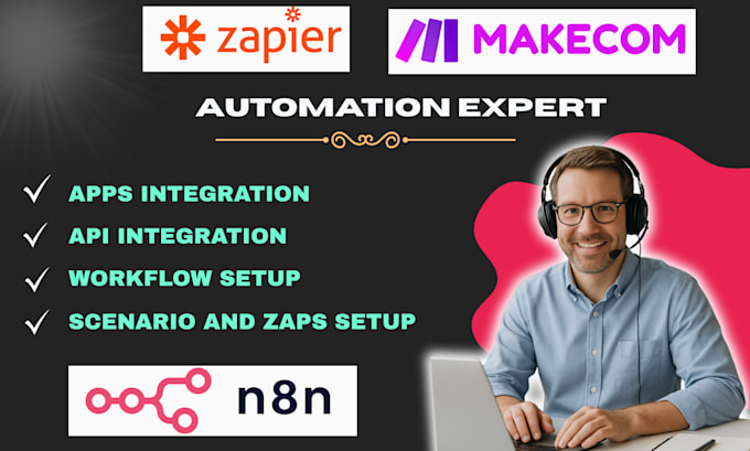 build zapier automation make integration with api make com