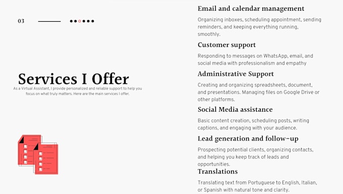 be your reliable virtual assistant for any admin taks