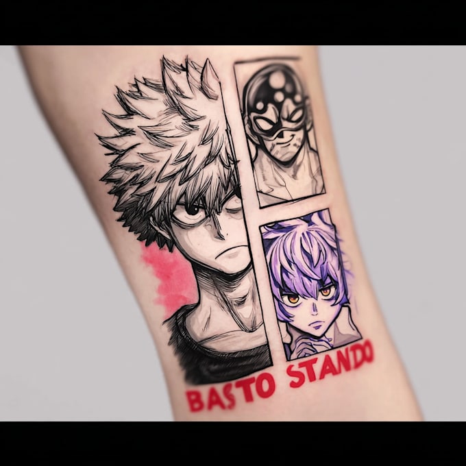 make  tattoo anime tattoo