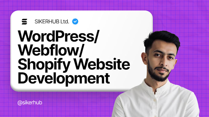 develop a high converting website using wordpress, webflow or shopify