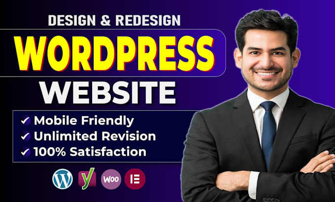 design modern, high performance, and SEO optimized wordpress website