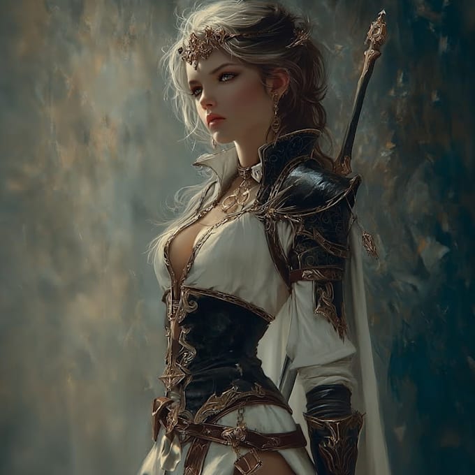 Create realistic fantasy character for concept art by Reggiurry | Fiverr