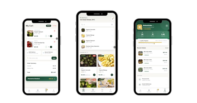develop modern websites, apps and UI UX