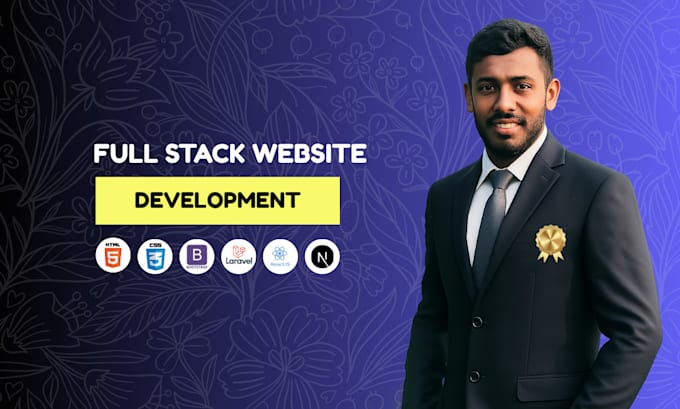 develop full stack website with PHP laravel frontend and backend