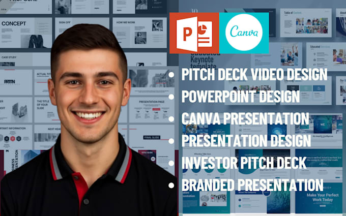 design powerpoint presentation design or investor pitch deck
