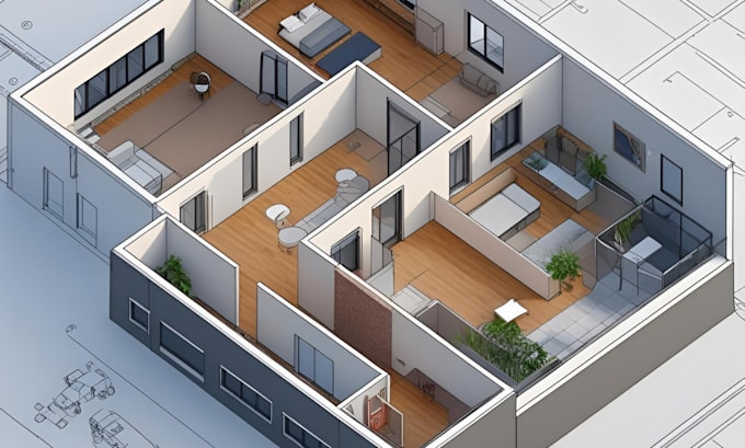 Do architect of city permit drawings, 2d floor plan 3d in revit by Engr ...