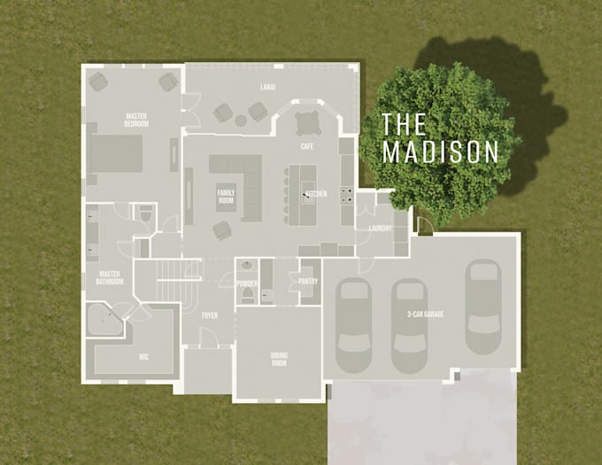 create a color floor plan