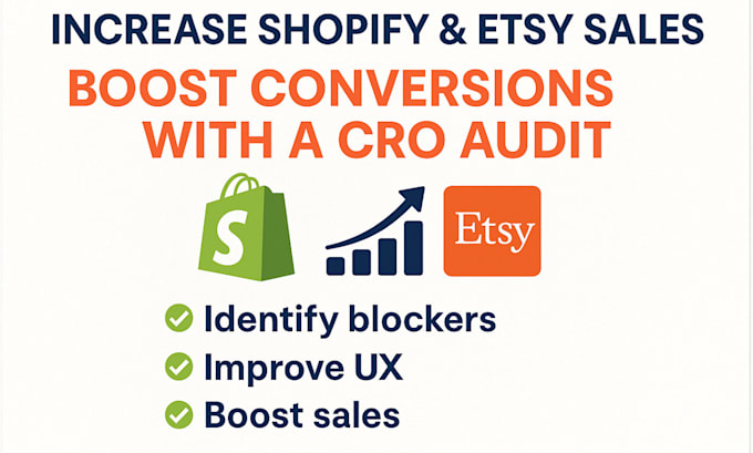 increase conversion rate cro optimization audit website speed shopify etsy sales