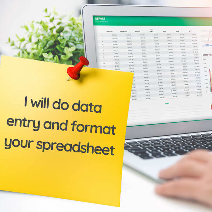 do data entry and format your spreadsheet