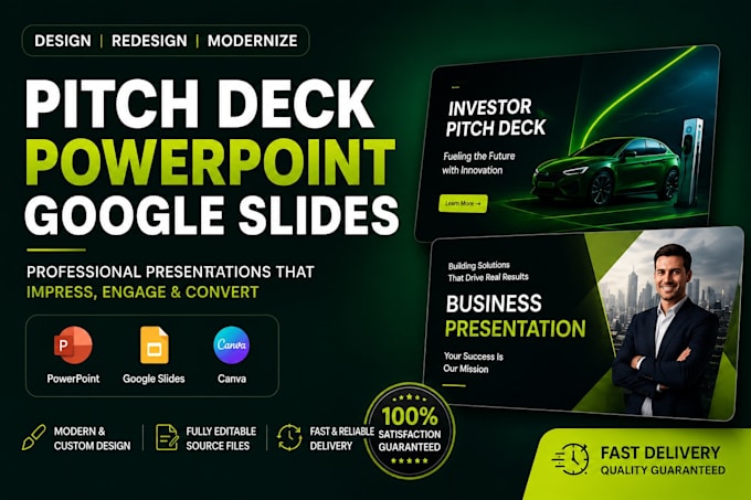 redesign pitch deck, redesign powerpoint, google slides, slides, pitch deck