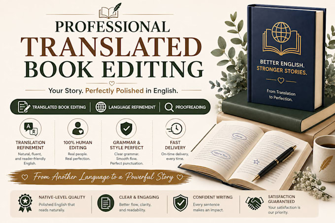 proofread and edit your translated manuscript