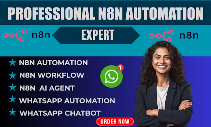 setup n8n ai integration whatsapp automation and create workflow in makecom