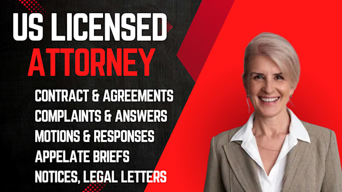 draft complaint, motion, petition, answer, appeal, brief, memo, contract, notice