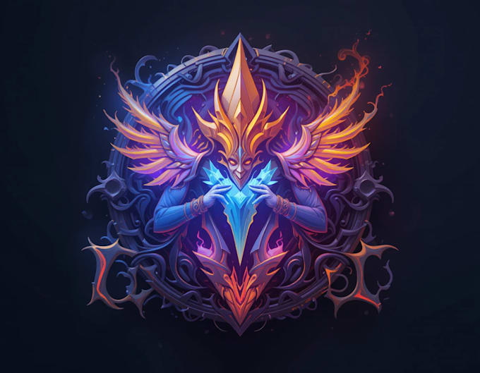 design a custom fantasy, rpg, sci fi animated game logo
