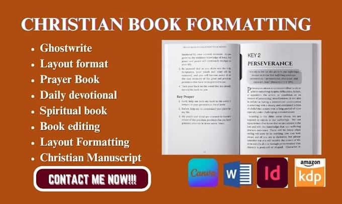 ghostwrite, format, fix christian book, prayer book, journal, daily devotional