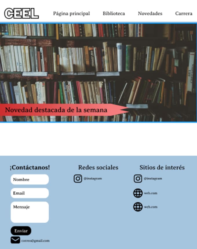 design a clean and modern website homepage