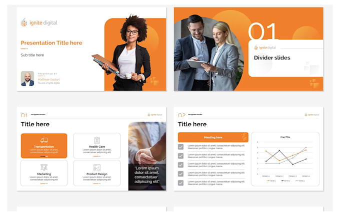 modern design professional powerpoint presentation and prezi