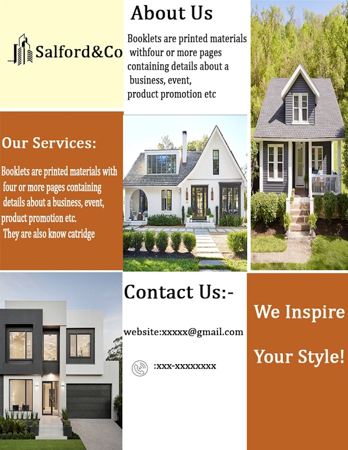design a professionally and eye catching brochures