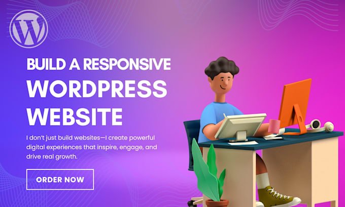 build a responsive wordpress website or blog with elementor
