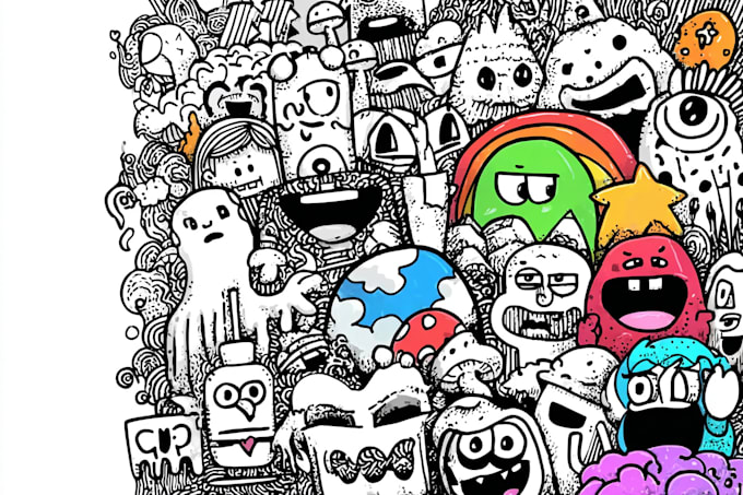 create doodle illustration for any project