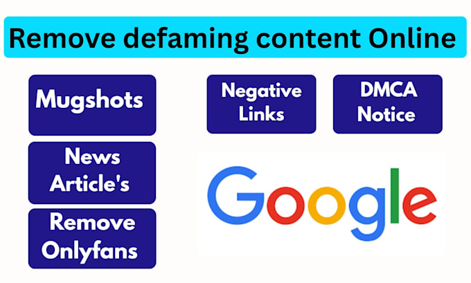 erase news articles, negative links, mugshots, defamatory cases, blogs in google