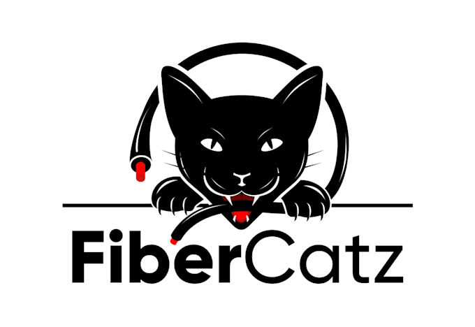 do modern super high quality fiver cable, voltage logo design