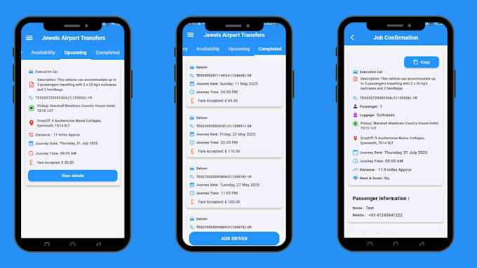 develop ride hailing, taxi or cargo booking app and web with gps tracking