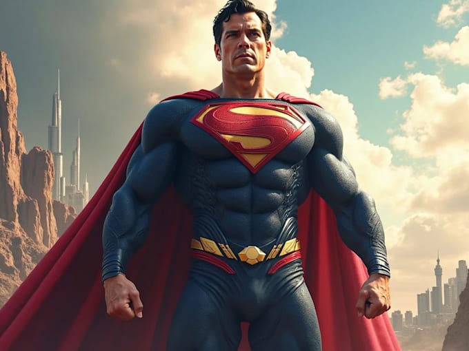draw superhero character for you