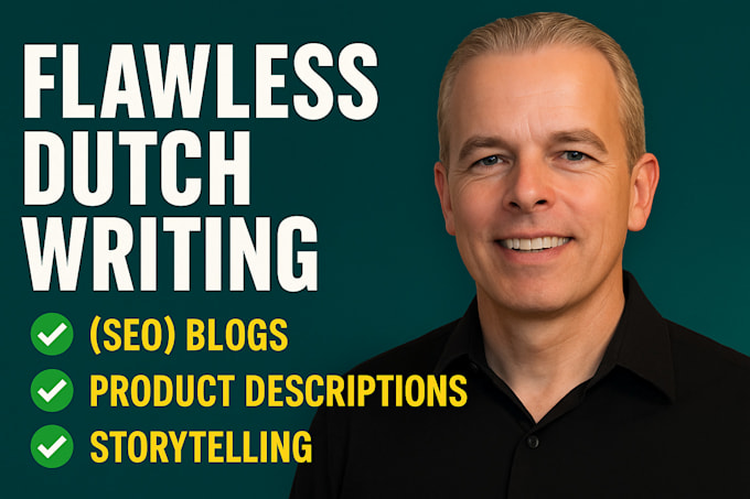 write compelling dutch copy for blogs SEO GEO aeo product descriptions and more