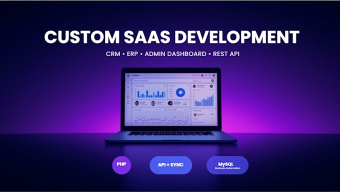 build custom saas CRM erp and business management software