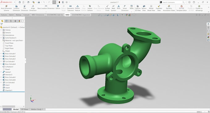 create 3d model from 2d drawings using solidworks