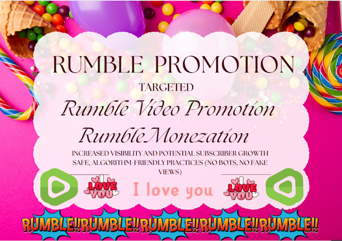 do bumper rumble channel, rumble video promotion and marketing